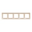 Schneider Electric SDD312805 5-ös bézs keret, vízszintes és függőleges elhelyezéssel, IP20 és IP44 szerelvényekhez (Sedna Design)