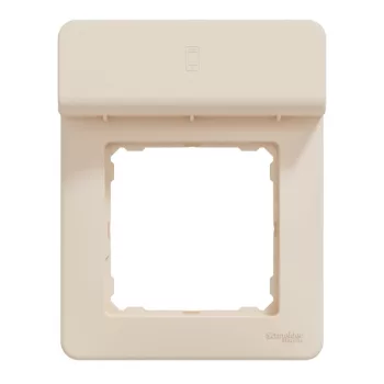   Schneider Electric SDD312809 1-es bézs keret, mobiltartóval, IP20 és IP44 szerelvényekhez (Sedna Design)