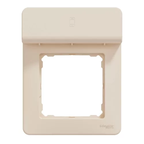 Schneider Sedna Design SDD312809 egyes keret mobiltartóval bézs 1-es sorolás
