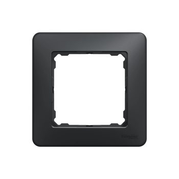   Schneider Electric SDD314801 1-es antracit keret, IP20 és IP44 szerelvényekhez (Sedna Design)