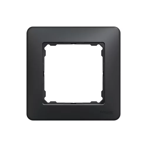 Schneider Electric SDD314801 1-es antracit keret, IP20 és IP44 szerelvényekhez (Sedna Design)