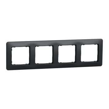   Schneider Electric SDD314804 4-es antracit keret, vízszintes és függőleges elhelyezéssel, IP20 és IP44 szerelvényekhez (Sedna Design)