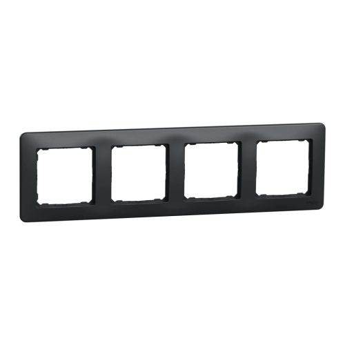 Schneider Electric SDD314804 4-es antracit keret, vízszintes és függőleges elhelyezéssel, IP20 és IP44 szerelvényekhez (Sedna Design)