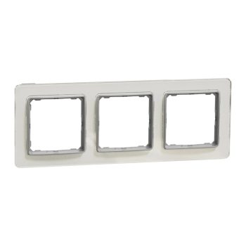   Schneider Electric SDD360803 3-as opál keret, vízszintes és függőleges elhelyezéssel, IP20 és IP44 szerelvényekhez (Sedna Elements)