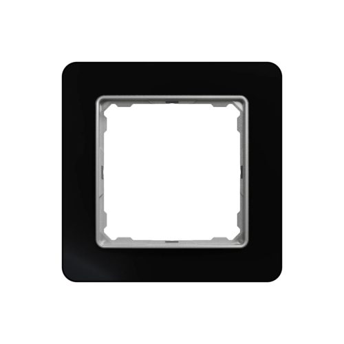 Schneider Electric SDD361801 1-es kristályfekete keret, IP20 és IP44 szerelvényekhez (Sedna Elements)