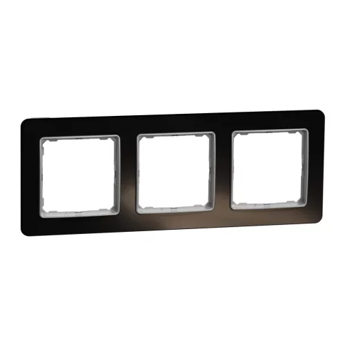 Schneider Sedna Elements SDD361803 hármas keret kristályfekete 3-as sorolás
