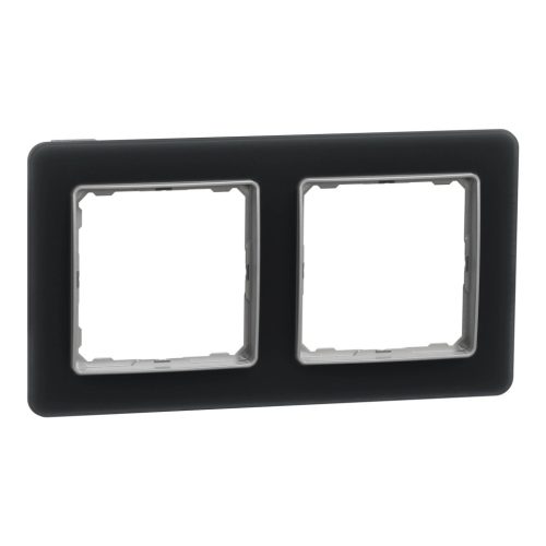 Schneider Electric SDD362802 2-es füstkvarc keret, vízszintes és függőleges elhelyezéssel, IP20 és IP44 szerelvényekhez (Sedna Elements)