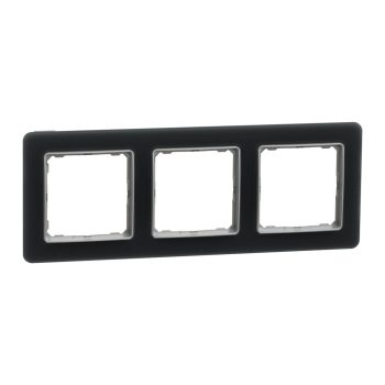   Schneider Electric SDD362803 3-as füstkvarc keret, vízszintes és függőleges elhelyezéssel, IP20 és IP44 szerelvényekhez (Sedna Elements)