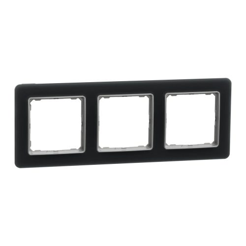 Schneider Electric SDD362803 3-as füstkvarc keret, vízszintes és függőleges elhelyezéssel, IP20 és IP44 szerelvényekhez (Sedna Elements)