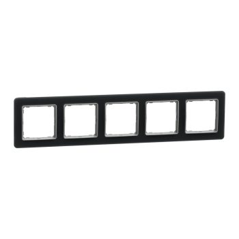   Schneider Electric SDD362805 5-ös füstkvarc keret, vízszintes és függőleges elhelyezéssel, IP20 és IP44 szerelvényekhez (Sedna Elements)