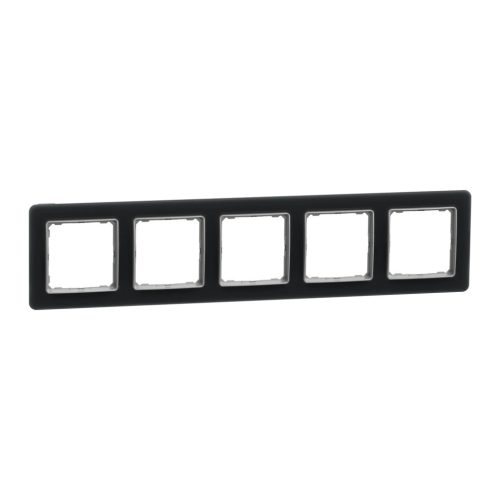 Schneider Electric SDD362805 5-ös füstkvarc keret, vízszintes és függőleges elhelyezéssel, IP20 és IP44 szerelvényekhez (Sedna Elements)