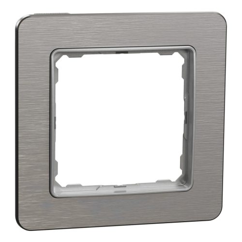 Schneider Electric SDD370801U 1-es szálcsiszolt alumínium keret, IP20 és IP44 szerelvényekhez (Sedna Elements)