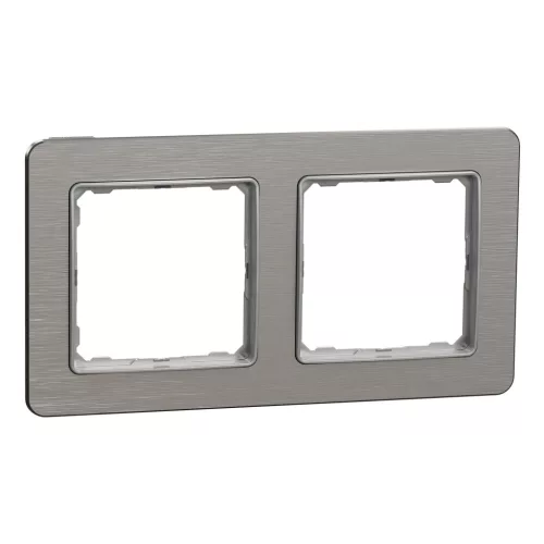 Schneider Sedna Elements SDD370802U kettes keret szálcsiszolt alumínium 2-es sorolás