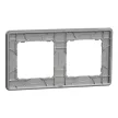 Schneider Sedna Elements SDD370802U kettes keret szálcsiszolt alumínium 2-es sorolás