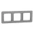Schneider Sedna Elements SDD370803U hármas keret szálcsiszolt alumínium 3-as sorolás
