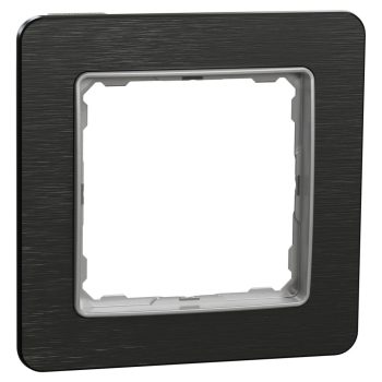   Schneider Electric SDD372801U 1-es szálcsiszolt titánium keret, IP20 és IP44 szerelvényekhez (Sedna Elements)