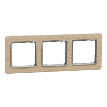   Schneider Electric SDD380803U 3-as nyír keret, vízszintes és függőleges elhelyezéssel, IP20 és IP44 szerelvényekhez (Sedna Elements)