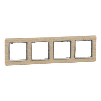   Schneider Electric SDD380804U 4-es nyír keret, vízszintes és függőleges elhelyezéssel, IP20 és IP44 szerelvényekhez (Sedna Elements)