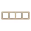 Schneider Sedna Elements SDD380804U négyes keret nyír 4-es sorolás