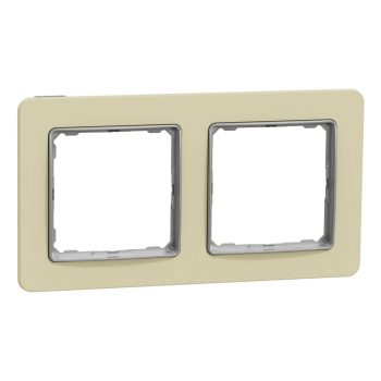   Schneider Electric SDD392802 2-es homokkő keret, vízszintes és függőleges elhelyezéssel, IP20 és IP44 szerelvényekhez (Sedna Elements)