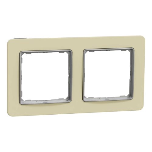 Schneider Electric SDD392802 2-es homokkő keret, vízszintes és függőleges elhelyezéssel, IP20 és IP44 szerelvényekhez (Sedna Elements)