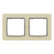 Schneider Electric SDD392802 2-es homokkő keret, vízszintes és függőleges elhelyezéssel, IP20 és IP44 szerelvényekhez (Sedna Elements)