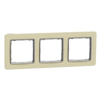   Schneider Electric SDD392803 3-as homokkő keret, vízszintes és függőleges elhelyezéssel, IP20 és IP44 szerelvényekhez (Sedna Elements)