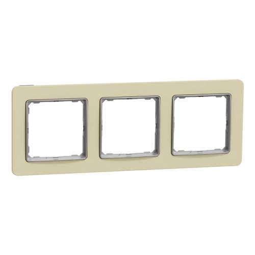 Schneider Electric SDD392803 3-as homokkő keret, vízszintes és függőleges elhelyezéssel, IP20 és IP44 szerelvényekhez (Sedna Elements)