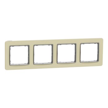   Schneider Electric SDD392804 4-es homokkő keret, vízszintes és függőleges elhelyezéssel, IP20 és IP44 szerelvényekhez (Sedna Elements)