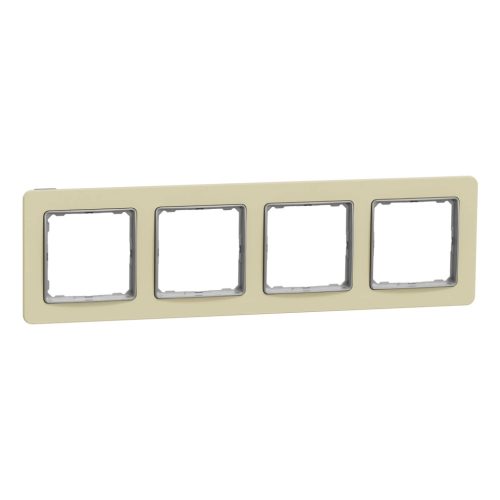 Schneider Electric SDD392804 4-es homokkő keret, vízszintes és függőleges elhelyezéssel, IP20 és IP44 szerelvényekhez (Sedna Elements)