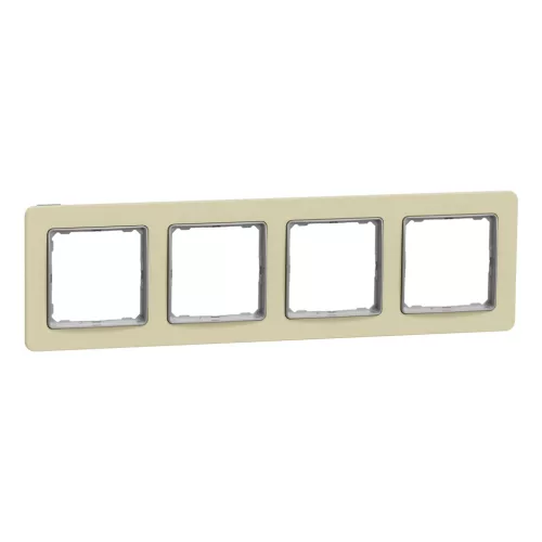 Schneider Sedna Elements SDD392804 négyes keret homokkő 4-es sorolás