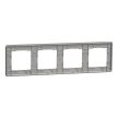 Schneider Electric SDD392804 4-es homokkő keret, vízszintes és függőleges elhelyezéssel, IP20 és IP44 szerelvényekhez (Sedna Elements)