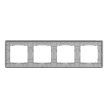 Schneider Electric SDD392804 4-es homokkő keret, vízszintes és függőleges elhelyezéssel, IP20 és IP44 szerelvényekhez (Sedna Elements)