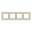 Schneider Electric SDD392804 4-es homokkő keret, vízszintes és függőleges elhelyezéssel, IP20 és IP44 szerelvényekhez (Sedna Elements)