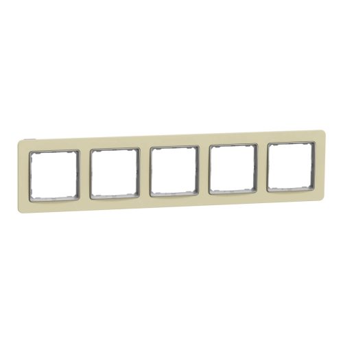 Schneider Electric SDD392805 5-ös homokkő keret, vízszintes és függőleges elhelyezéssel, IP20 és IP44 szerelvényekhez (Sedna Elements)