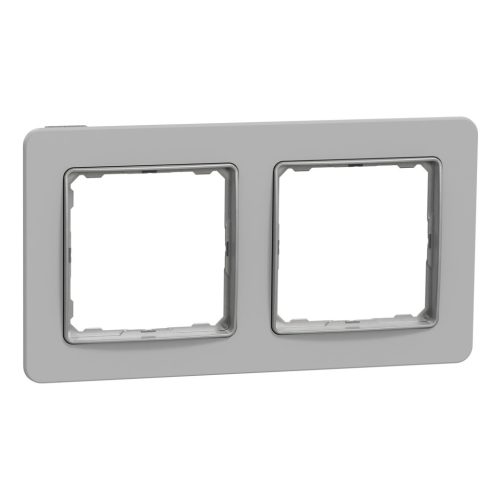 Schneider Electric SDD393802 2-es hamuszürke keret, vízszintes és függőleges elhelyezéssel, IP20 és IP44 szerelvényekhez (Sedna Elements)