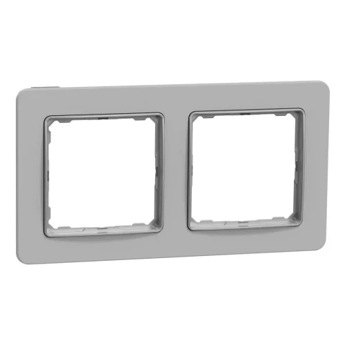 Schneider Sedna Elements SDD393802 kettes keret hamuszürke 2-es sorolás