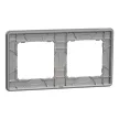 Schneider Sedna Elements SDD393802 kettes keret hamuszürke 2-es sorolás