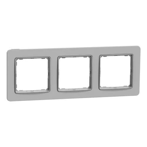 Schneider Electric SDD393803 3-as hamuszürke keret, vízszintes és függőleges elhelyezéssel, IP20 és IP44 szerelvényekhez (Sedna Elements)
