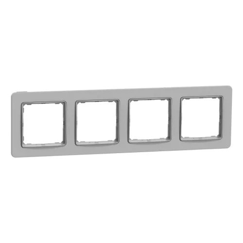 Schneider Electric SDD393804 4-es hamuszürke keret, vízszintes és függőleges elhelyezéssel, IP20 és IP44 szerelvényekhez (Sedna Elements)