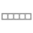 Schneider Electric SDD393805 5-ös hamuszürke keret, vízszintes és függőleges elhelyezéssel, IP20 és IP44 szerelvényekhez (Sedna Elements)