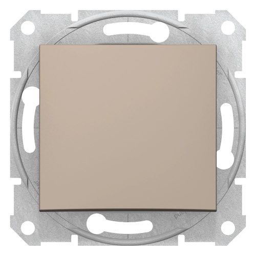 Schneider Electric Sedna SDN0100168 egypólusú kapcsoló (101), titánum burkolattal. keret nélkül, süllyesztett, 10A 250V ( SDN0100168 ).