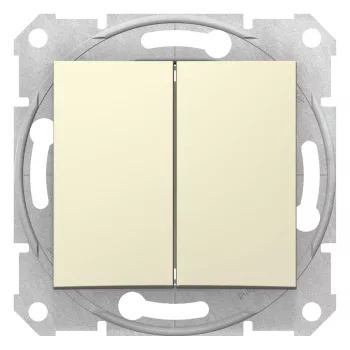   Schneider Electric Sedna SDN0300147 csillárkapcsoló (105), bézs burkolattal. keret nélkül, süllyesztett, 10A 250V ( SDN0300147 ).