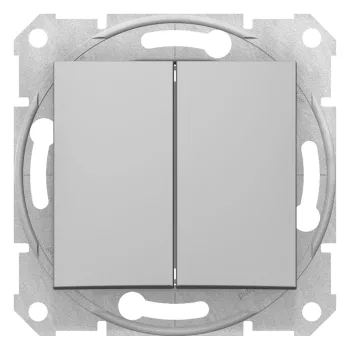   Schneider Electric Sedna SDN0300160 csillárkapcsoló (105), aluminium burkolattal. keret nélkül, süllyesztett, 10A 250V ( SDN0300160 ).