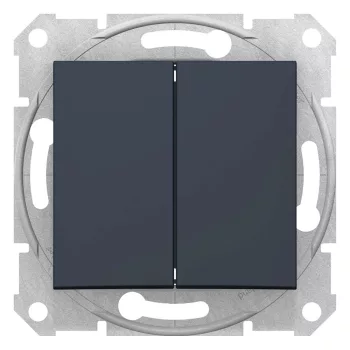   Schneider Electric Sedna SDN0300170 csillárkapcsoló (105), grafit burkolattal. keret nélkül, süllyesztett, 10A 250V ( SDN0300170 ).