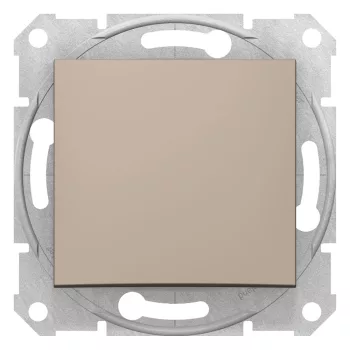   Schneider Electric Sedna SDN0400168 váltókapcsoló (106), titánum burkolattal. keret nélkül, süllyesztett, 10A 250V ( SDN0400168 ).