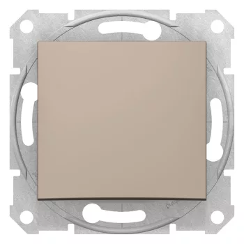   Schneider Electric Sedna SDN0420168 Váltóérintkezős nyomó (N106), titánum burkolattal. keret nélkül, süllyesztett, 10A 250V ( SDN0420168 ).