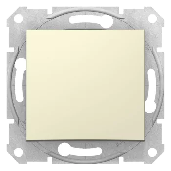   Schneider Electric Sedna SDN0500147 keresztkapcsoló (107), bézs burkolattal. keret nélkül, süllyesztett, 10A 250V ( SDN0500147 ).