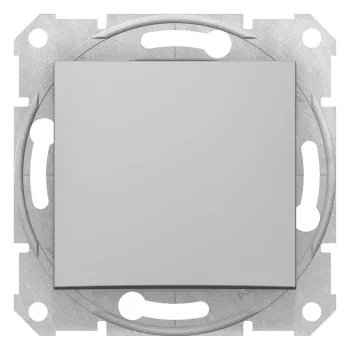   Schneider Electric Sedna SDN0500160 keresztkapcsoló (107), aluminium burkolattal. keret nélkül, süllyesztett, 10A 250V ( SDN0500160 ).