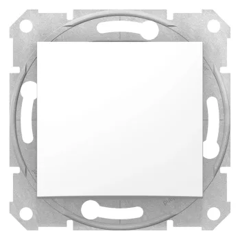   Schneider Electric Sedna SDN0700121 egypólusú nyomó (N101), fehér burkolattal. keret nélkül, süllyesztett, 10A 250V ( SDN0700121 ).